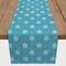 Simple Snowflake Blue 16x72 Poly Twill Table Runner